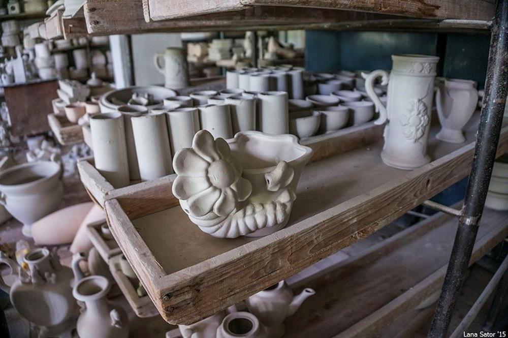 Unfinished Pottery Molds - Abandoned Shenango Pottery Factory