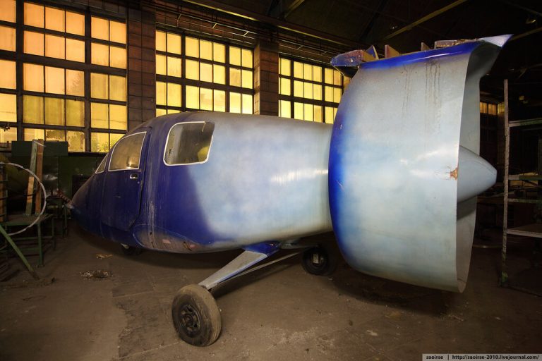 Abandoned Aircraft Prototype Workshop