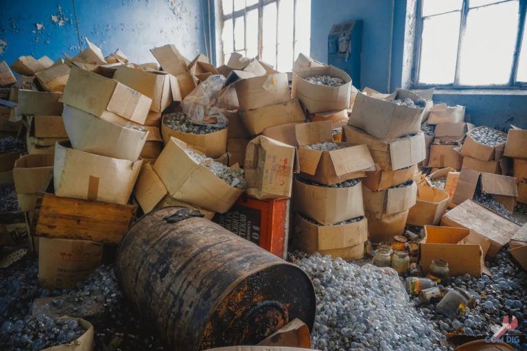 Abandoned Christmas Tree Decorations Factory
